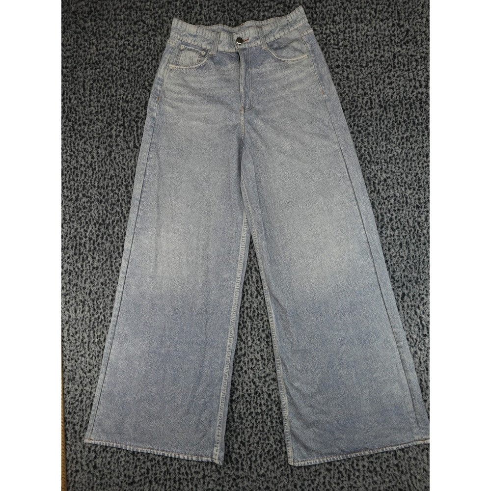 Anotherchill Wide Leg‎ Jeans Womens Medium Blue New High Rise Stretch Denim